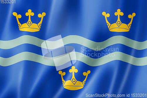 Image of Cambridgeshire County flag, UK