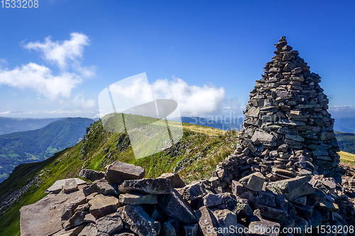 Image of Puy Mary and Chain of volcanoes of Auvergne, Cantal, France