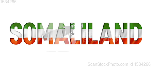 Image of Somaliland flag text font