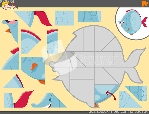 Image of jigsaw puzzle activity game