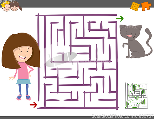 Image of maze activity for children