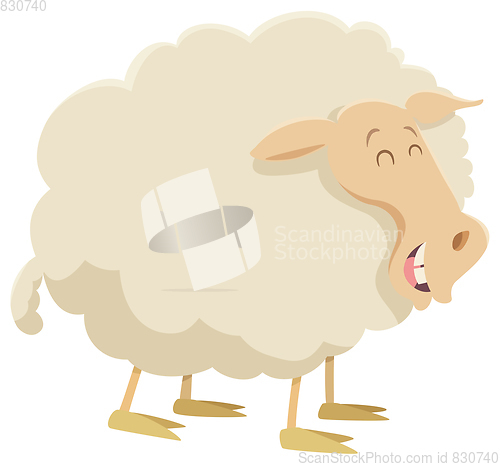 Image of cartoon sheep farm animal