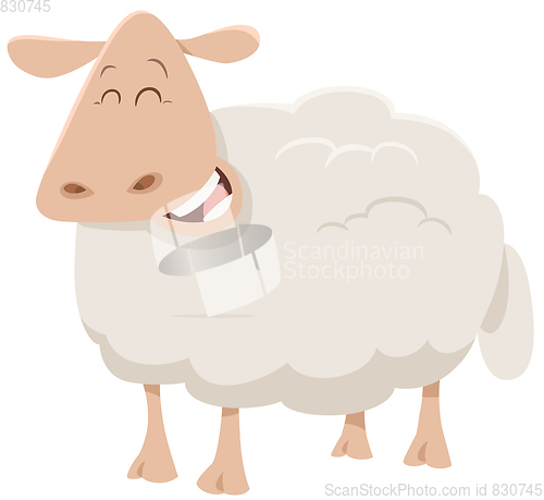 Image of cartoon sheep animal character