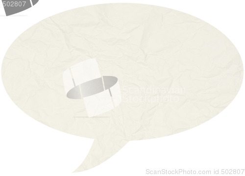 Image of Crumpled comic speech bubble