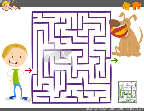 Image of maze activity game for kids