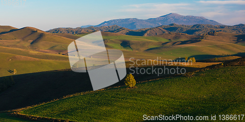 Image of Beauty summer evening in the mountains