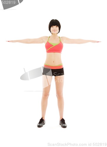 Image of lovely fitness instructor