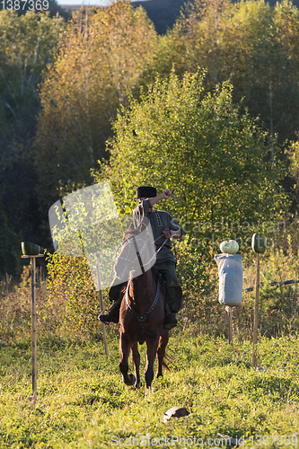 Image of descendants of the Cossacks in the Altai