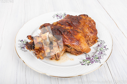 Image of Roasted pork knuckle, traditional food