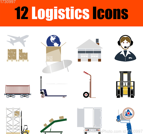 Image of Logistics Icon Set