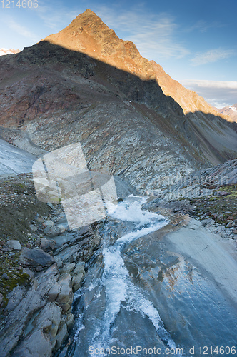 Image of Hiking on glacier in Alps