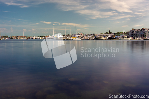 Image of coastline and waterfront near newport rhode island