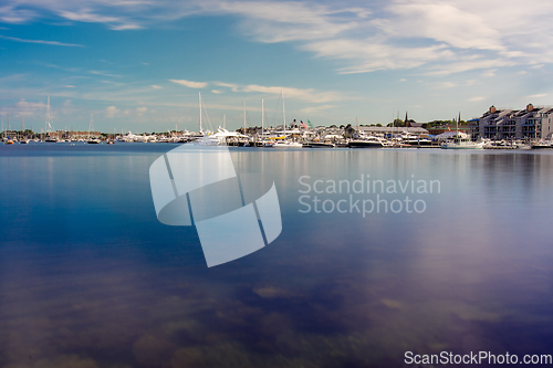 Image of coastline and waterfront near newport rhode island