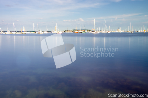 Image of coastline and waterfront near newport rhode island