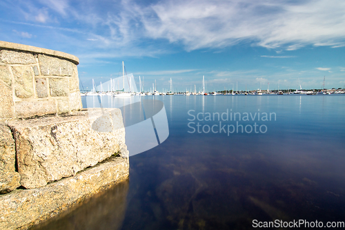 Image of coastline and waterfront near newport rhode island