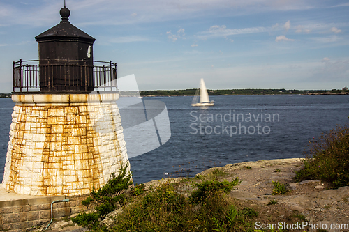 Image of castle hill lighthouse in newport rhode island