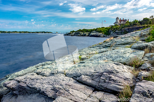 Image of castle hill lighthouse in newport rhode island