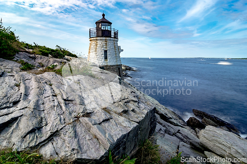 Image of castle hill lighthouse in newport rhode island