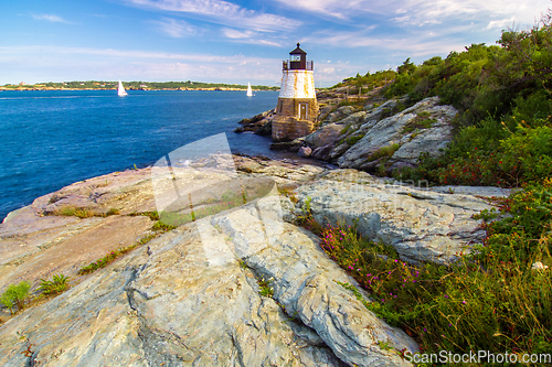 Image of castle hill lighthouse in newport rhode island