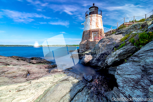 Image of castle hill lighthouse in newport rhode island