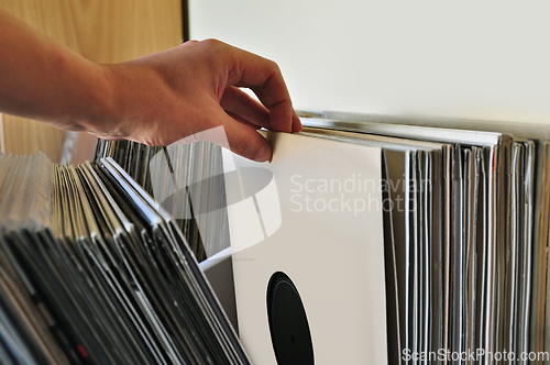 Image of browsing vinyl records