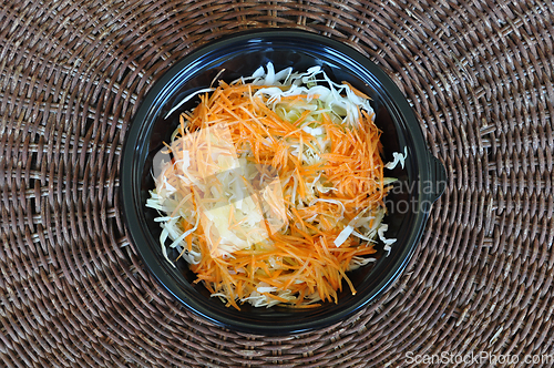 Image of cabbage and carrot salad