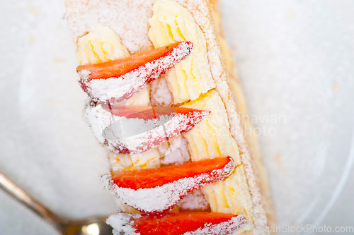 Image of napoleon strawberry cake dessert