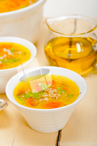 Image of Syrian barley broth soup Aleppo style