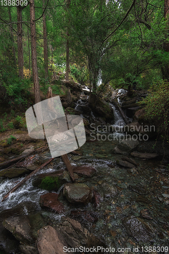 Image of Waterfall in Altai Mountains