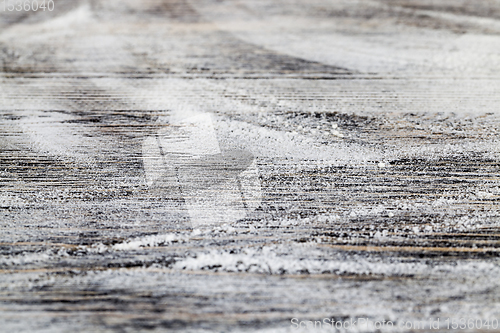 Image of poured white wheat flour