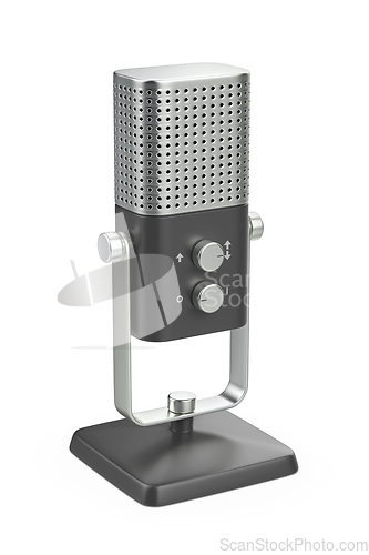 Image of Modern studio microphone