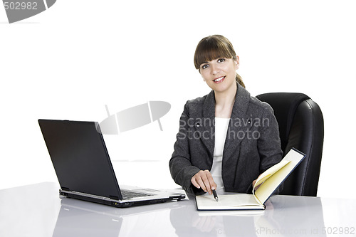 Image of Bussiness woman working