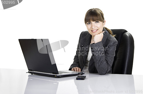 Image of Bussiness woman working