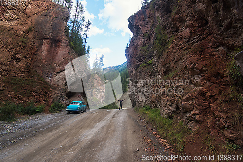 Image of Road punched through the rocks