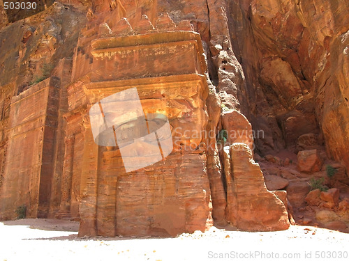 Image of Ruins in mountains of Petra