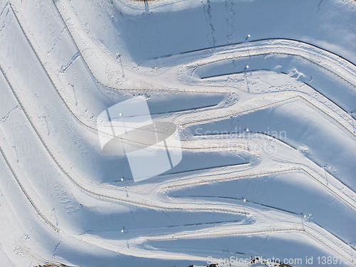 Image of Winter aerial pattern.