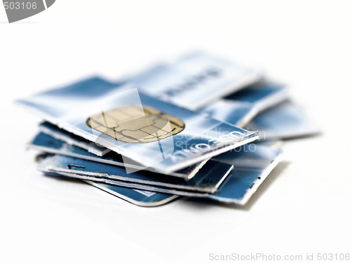 Image of Credit card in pieces