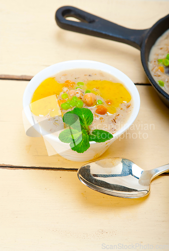 Image of Hearty Middle Eastern Chickpea and Barley Soup