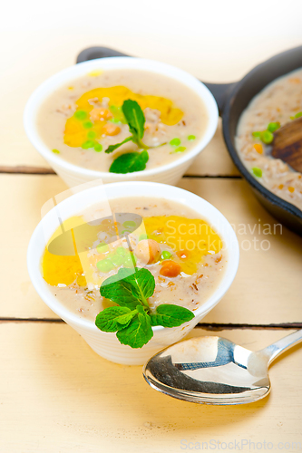 Image of Hearty Middle Eastern Chickpea and Barley Soup