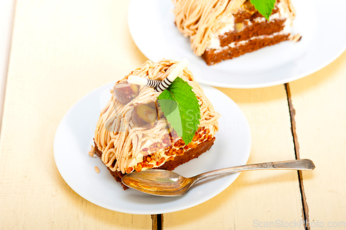 Image of chestnut cream cake dessert