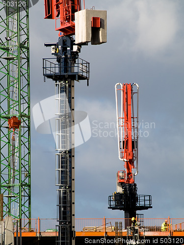 Image of Industrial construction  site on a dock