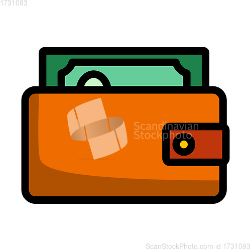 Image of Wallet With Cash Icon