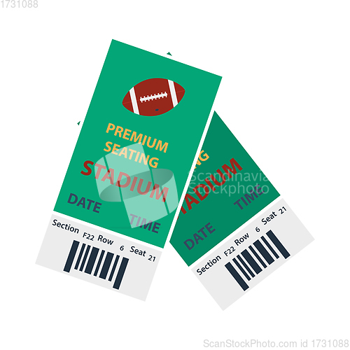 Image of American Football Tickets Icon