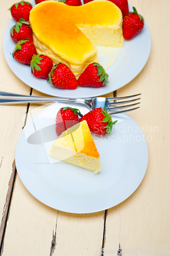 Image of heart cheesecake