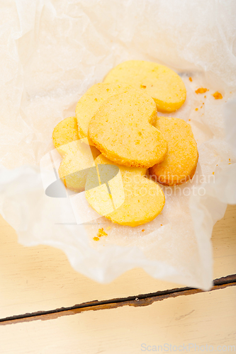 Image of heart shaped shortbread valentine cookies