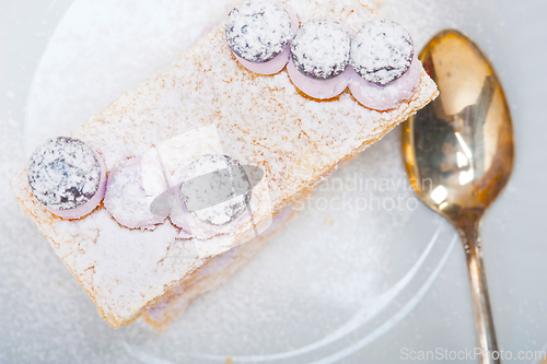 Image of napoleon blueberry cake dessert