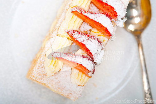 Image of napoleon strawberry cake dessert