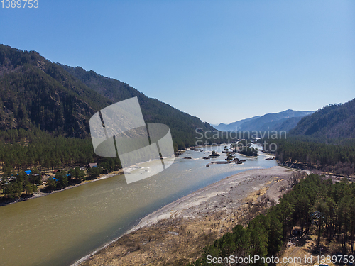 Image of Aerial view of Katun river