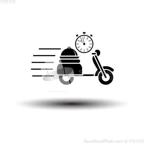 Image of Restaurant Scooter Delivery Icon