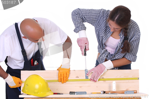 Image of construction workers at work 